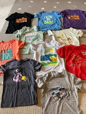 10 Boys Small size Tshirts